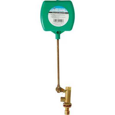 Dial 1/4 In. Brass Deluxe Heavy-Duty Evaporative Cooler Valve w/2-Piece Arm and Adjustable Screw