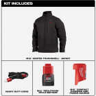 Milwaukee M12 TOUGHSHELL Men's Black Cordless Heated Jacket Kit, 2XL Image 2